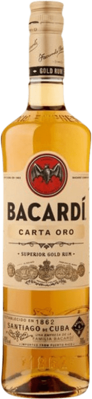 Бесплатная доставка | Ром Bacardí Carta Oro Пуэрто-Рико 70 cl