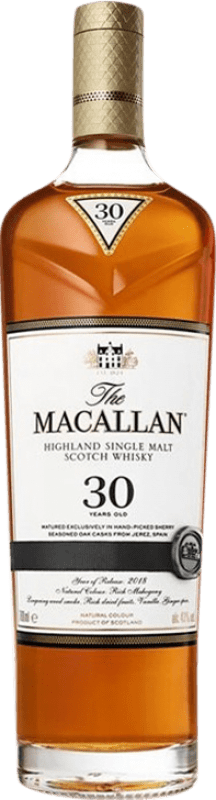 Envio grátis | Whisky Single Malt Macallan Sherry Oak Cask Finish — Acabado em Barrica de Carvalho Speyside Reino Unido 30 Anos 70 cl
