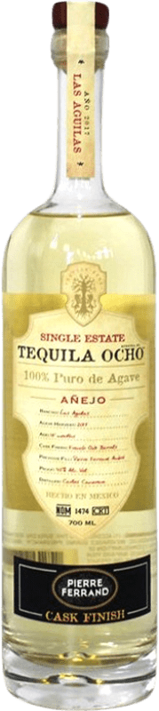 Бесплатная доставка | Текила Ocho 8 Pierre Ferrand Cognac Cask Finish — Финишная выдержка в бочке Añejo — Выдержанный Халиско Мексика 70 cl