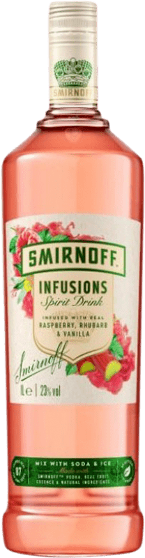 23,95 € Envío gratis | Vodka Smirnoff Infusions Organic — Ecológico Raspberry — Frambuesa