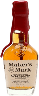 Kostenloser Versand | Bourbon Whisky Maker's Mark Vereinigte Staaten Miniaturflasche 5 cl