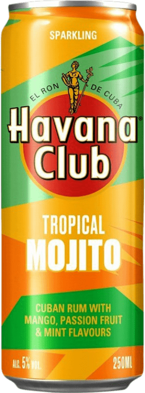 4,95 € Бесплатная доставка | Миксер Havana Club Жестяная банка 25 cl Mojito — Мохито, Tropical — Тропический