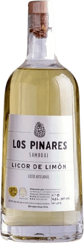 Envío gratis | Limoncello Nogalia. Los Pinares Artesanal España Botella Medium 50 cl