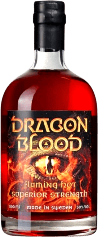 Envío gratis | Licor de Hierbas Dragon Blood Cask Strength — Graduación de Barrica, Superior Suecia Botella Medium 50 cl