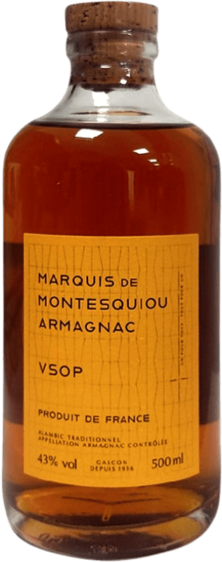 Free Shipping | Armagnac Marquis de Montesquiou VSOP Very Superior Old Pale France Medium Bottle 50 cl
