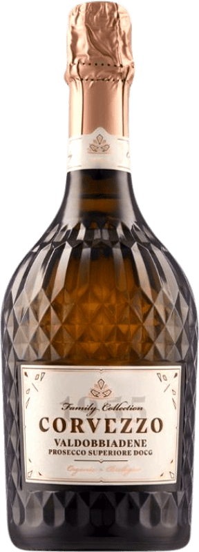 15,95 € | Spumante Bianco Corvezzo Colección Familiar — Collezione Familiare D.O.C.G. Prosecco di Conegliano-Valdobbiadene Treviso Italia Glera Eco — Biologico 75 cl
