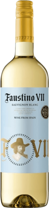 8,95 € 送料無料 | 白ワイン Faustino VII D.O.Ca. Rioja