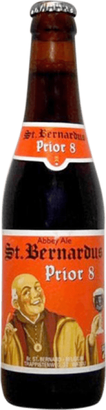 Free Shipping | Beer Saint Bernardus Prior Sixtus 8º Flandes Belgium Third-Liter Bottle 33 cl