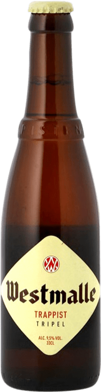 送料無料 | ビール Trappisten Van Westmalle Triple Malt — トリプルモルト Flandes ベルギー 1/3ボトル 33 cl