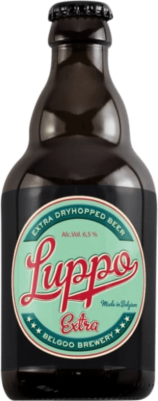 Kostenloser Versand | Bier Belgoo Luppo IPA — India Pale Ale, Extra Flandes Belgien Drittelliterflasche 33 cl