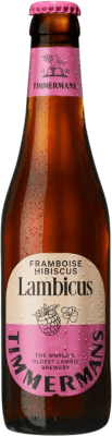 Kostenloser Versand | Bier Timmermans Brabante Belgien Kleine Flasche 25 cl Framboise — Himbeere