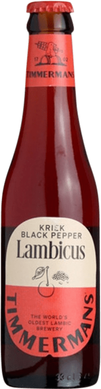 Бесплатная доставка | Пиво Timmermans Kriek Brabante Бельгия Мини-бутылка 25 cl
