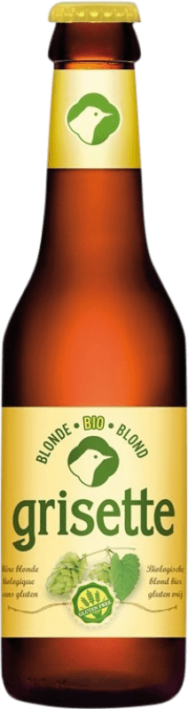 Free Shipping | Beer Saint Feuillien Grisette Blonde Valonia Belgium Bio — Organic Small Bottle 25 cl Gluten Free