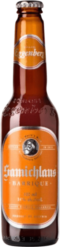 Envio grátis | Cerveja Schloss Eggenberg Samichlaus Edição Limitada Barrica Áustria Garrafinha Terço 33 cl