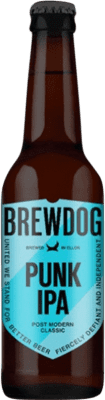 Free Shipping | Beer BrewDog Punk IPA — India Pale Ale Scotland United Kingdom Third-Liter Bottle 33 cl
