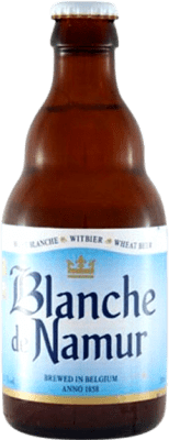 Envio grátis | Cerveja Brasserie du Bocq Blanche de Namur Blanche — Branca Valonia Bélgica Garrafinha Terço 33 cl