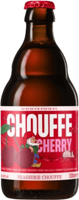 Envío gratis | Cerveza Chouffe Valonia Bélgica Botellín Tercio 33 cl Cherry — Cereza