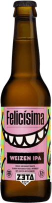 Envio grátis | Cerveja Zeta Felicísima Comunidade Valenciana Espanha Garrafinha Terço 33 cl