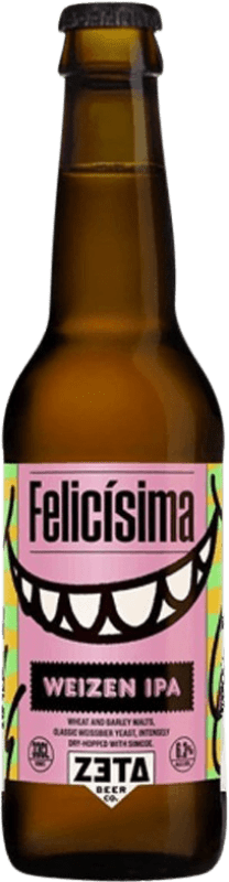 Kostenloser Versand | Bier Zeta Felicísima Valencianische Gemeinschaft Spanien Drittelliterflasche 33 cl