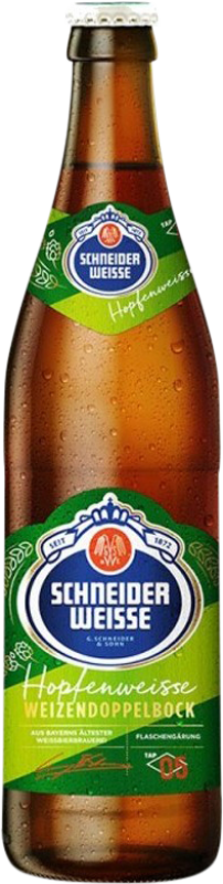 Бесплатная доставка | Пиво Schneider & Sohn Hopfen Tap 5 Weissbier — Белое пиво Baviera Германия Средняя бутылка 50 cl