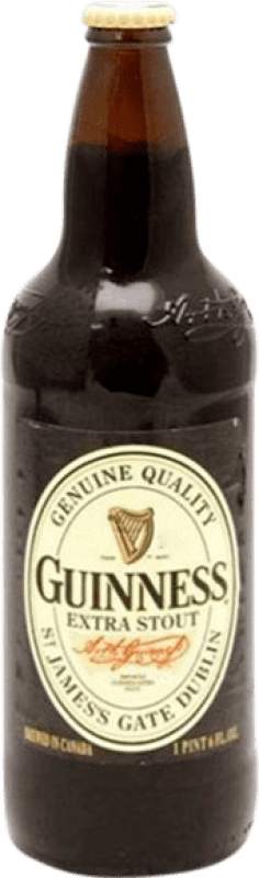 Envio grátis | Cerveja Guinness Extra, Stout Irlanda Garrafinha Terço 33 cl