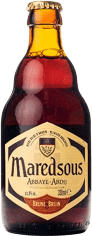 Бесплатная доставка | Пиво Abbaye de Maredsous Brown Ale — Янтарное Valonia Бельгия Бутылка на треть 33 cl