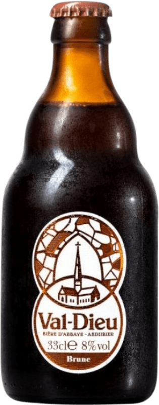 Envío gratis | Cerveza L'Abbaye du Val-Dieu Brown Ale — Tostada Valonia Bélgica Botellín Tercio 33 cl