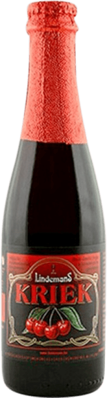 Envío gratis | Cerveza Lindemans Kriek Pajottenland Bélgica Botellín Tercio 35 cl
