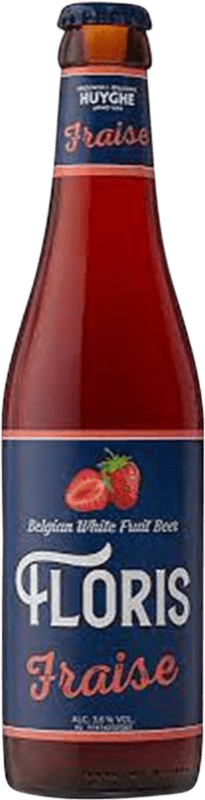 Бесплатная доставка | Пиво Huyghe Floris Flandes Бельгия Бутылка на треть 33 cl Fresa — Клубника