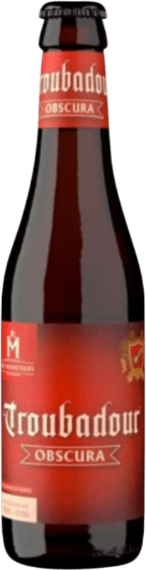 Envío gratis | Cerveza Musketeers Troubadour Obscura Dark Ale — Oscura Flandes Bélgica Botellín Tercio 33 cl