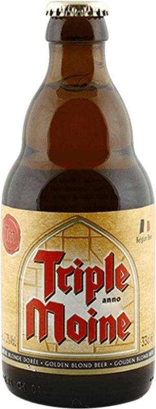 Free Shipping | Beer Brasserie du Bocq Moine Triple Malt Valonia Belgium Third-Liter Bottle 33 cl