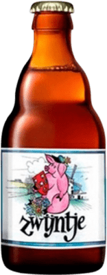 Envío gratis | Cerveza Van Steenberge Zwijntje Flandes Bélgica Botellín Tercio 33 cl
