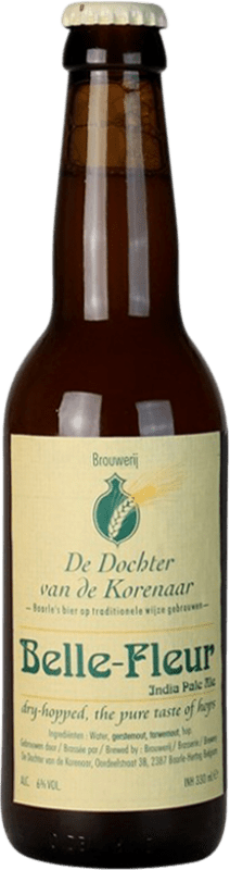 Envio grátis | Cerveja Dochter Van de Korenaar Belle Fleur Brabante Bélgica Garrafinha Terço 33 cl