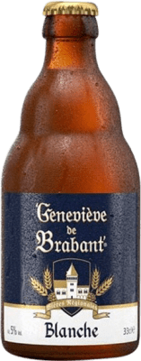 免费送货 | 啤酒 Timmermans Genevieve de Brabant Blanche — 白啤酒 Brabante 比利时 三分之一升瓶 33 cl