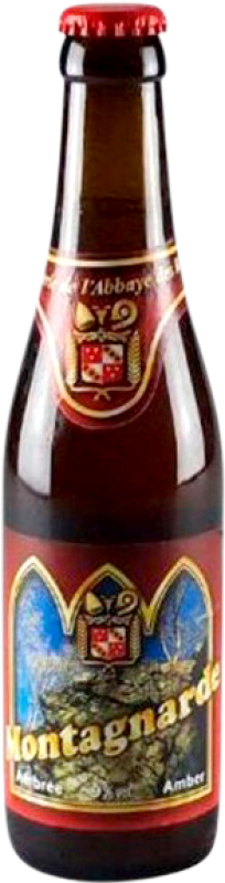 Envío gratis | Cerveza L'Abbaye des Rocs Montagnarde Valonia Bélgica Botellín Tercio 33 cl