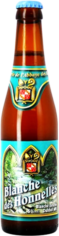 Envío gratis | Cerveza L'Abbaye des Rocs Blanche des Honelles Blanche — Blanca Valonia Bélgica Botellín Tercio 33 cl