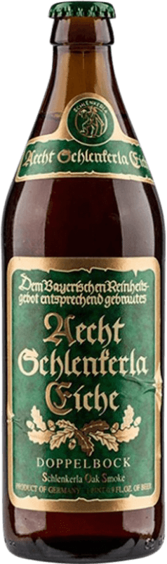 Envoi gratuit | Bière Heller Brau Trum Aecht Schlenkerla Doppelbock Smoke Oak Cask Finish — Finition en Fût de Chêne Allemagne Bouteille Medium 50 cl