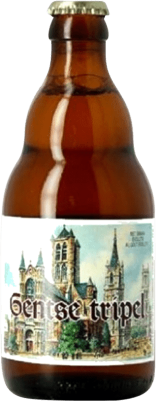 Бесплатная доставка | Пиво Van Steenberge Gentse Triple Malt — Тройной солод Уэльс Бельгия Бутылка на треть 33 cl