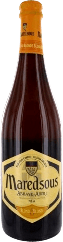 Spedizione Gratuita | Birra Abbaye de Maredsous Blonde — Bionda Valonia Belgio 75 cl