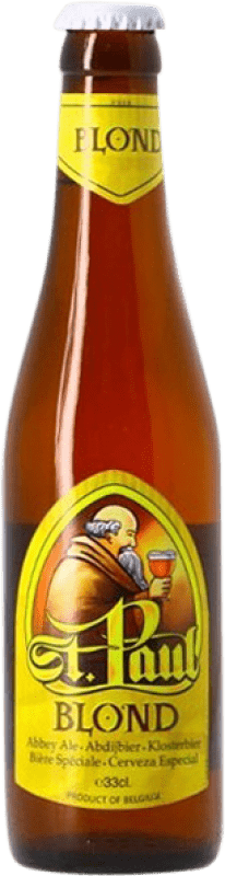 Kostenloser Versand | Bier Sterkens Saint Paul Blonde Amberes Belgien Drittelliterflasche 33 cl