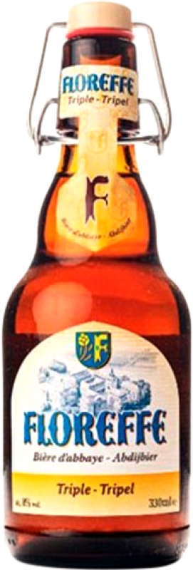 Envío gratis | Cerveza Lefebvre Floreffe Triple Malt — Triple Malta Brabante Bélgica Botellín Tercio 33 cl