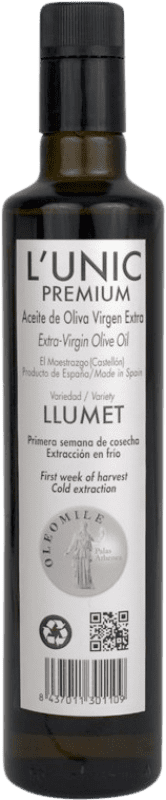 免费送货 | 橄榄油 Oleomile L'Unic Llumet EVOO 特级初榨 西班牙 中瓶装 50 cl