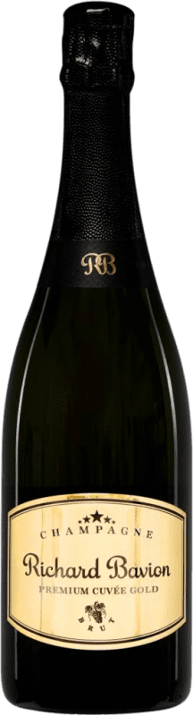 44,95 € Kostenloser Versand | Weißer Sekt Richard Bavion Epernay Gold — Edition Gold, Cuvée, Premium A.O.C. Champagne