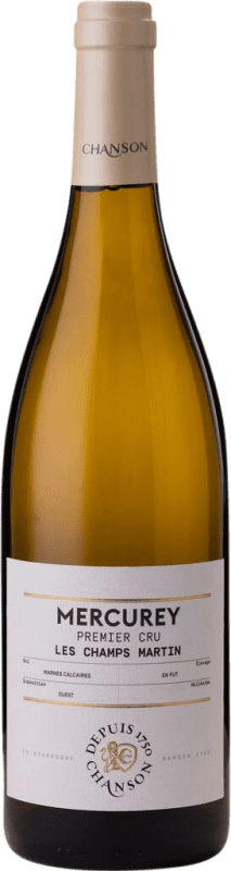 Envoi gratuit | Vin Blanc Domaine Chanson Les Champs Martin 1er Premier Cru A.O.C. Mercurey Bourgogne France 75 cl