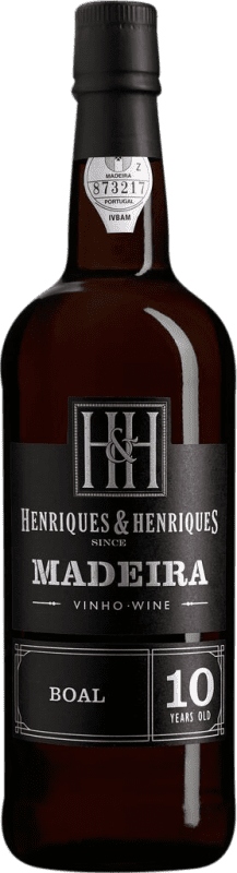 63,95 € Бесплатная доставка | Креплёное вино H&H Henriques & Henriques Medium Rich Fino — Фино I.G. Madeira 10 Лет
