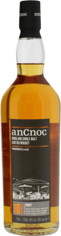 77,95 € Бесплатная доставка | Односолодовый виски anCnoc Knockdhu Peated — Копчёный Old — Старый 10 Лет