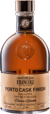 51,95 € | Grappa Luigi Francoli Porto Cask Finish — Acabado en Barrica Italia Botella Medium 50 cl