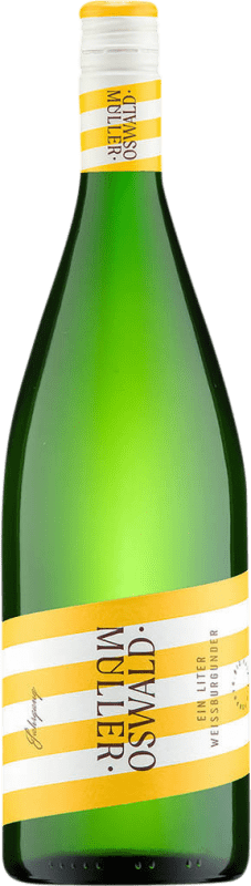 Spedizione Gratuita | Vino Bianco Müller-Oswald Ein Liter Trocken — Secco Germania Pinot Bianco Bio — Ecologico 1 L