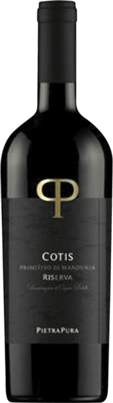 Envío gratis | Vino Tinto Pietrapura Cotis Reserva D.O.C. Primitivo di Manduria Puglia Italia 75 cl