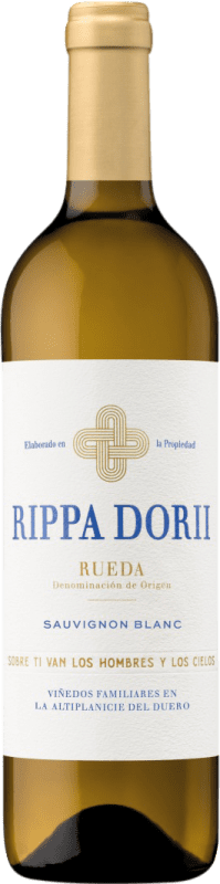 Envoi gratuit | Vin Blanc Rippa Dorii D.O. Rueda Castille et Leon Espagne Sauvignon 75 cl